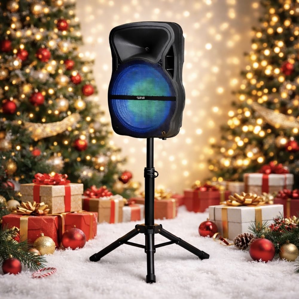HOLIDAY PROMO - 15" Speaker with Stand & Mic